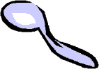 Upside-down spoon